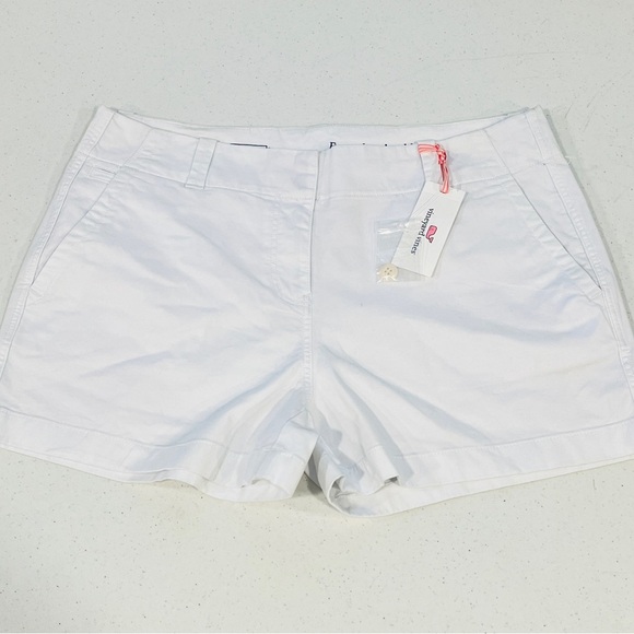 Vineyard Vines Linen Tie Waist Short White cap LARGE NWT - Picture 4 of 12